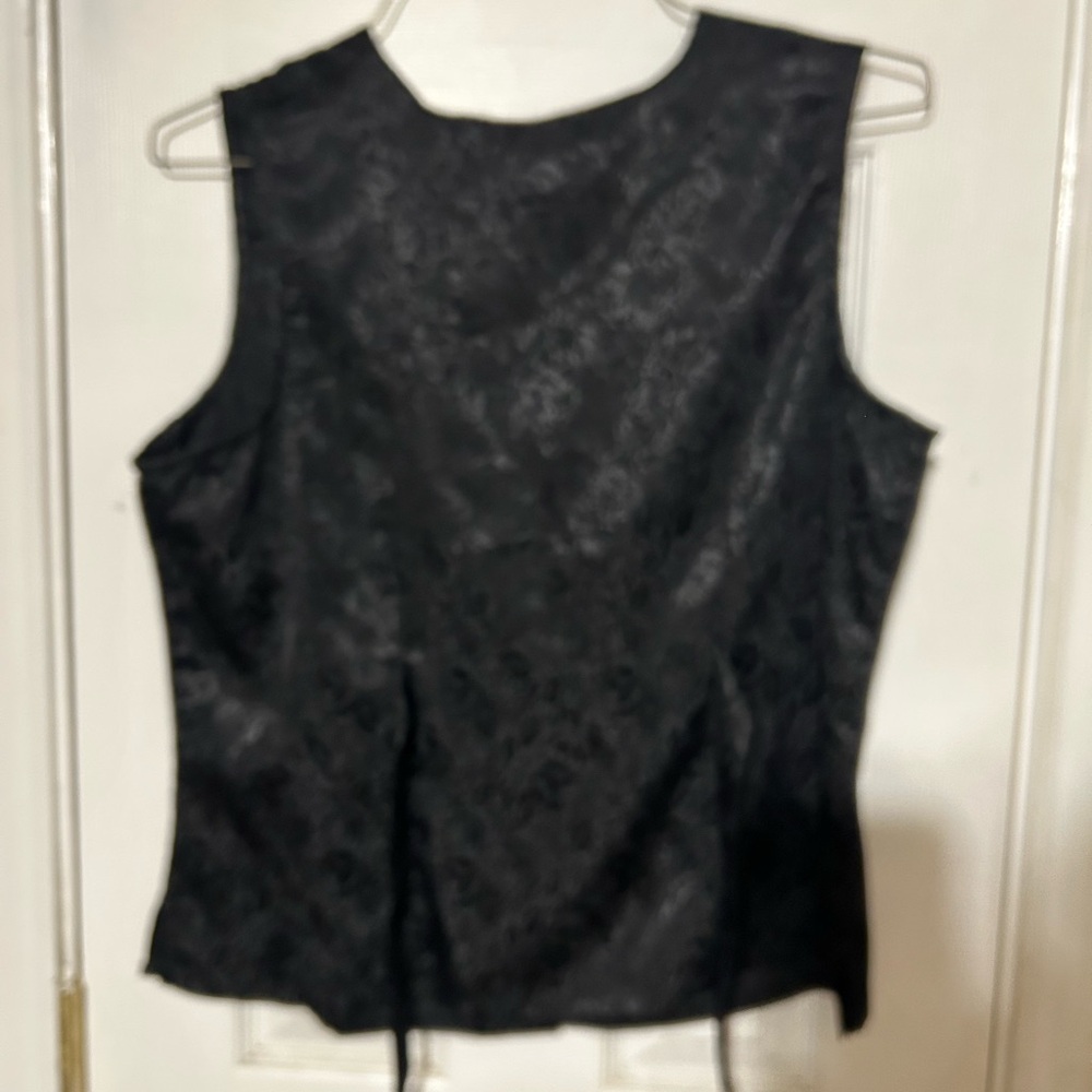 Kathie Lee Collection Black Floral Blouse - Picture 4 of 4